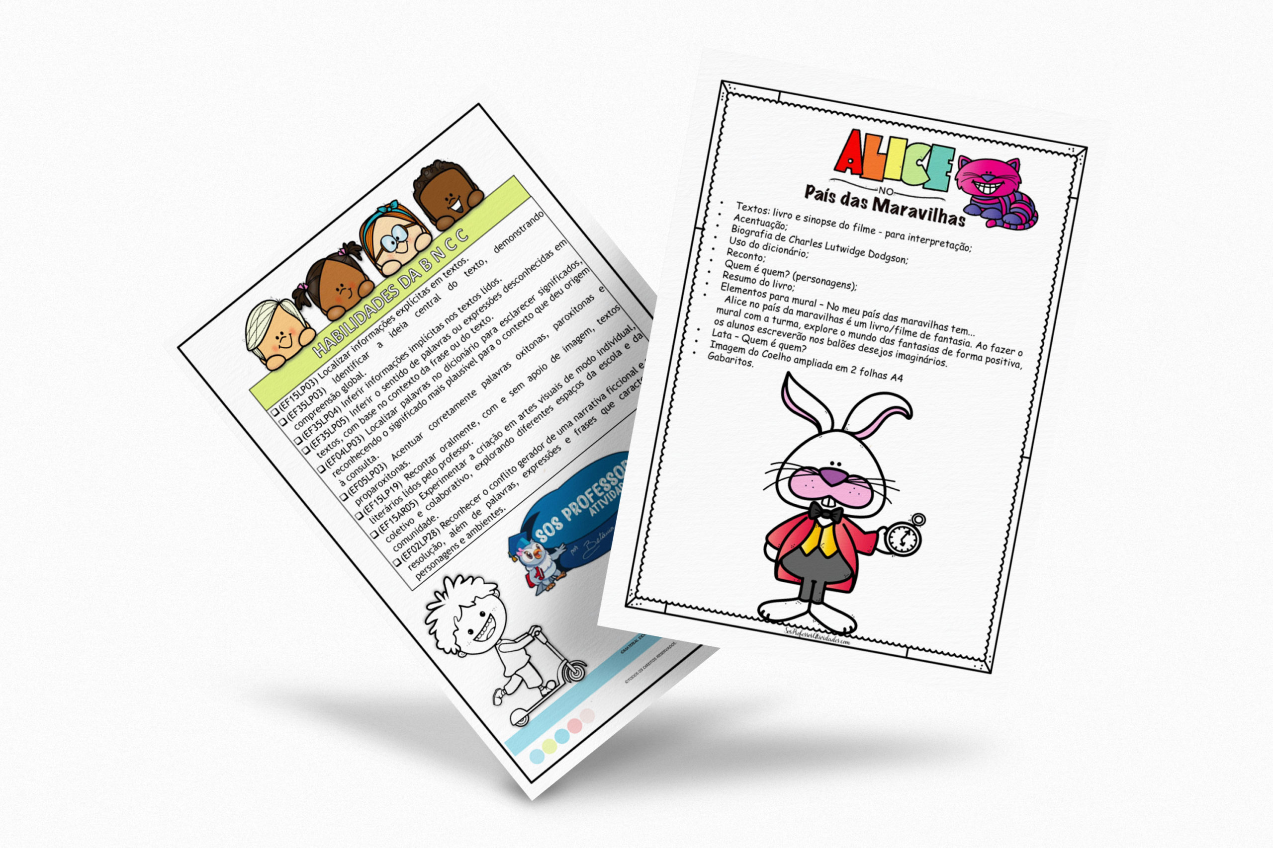 Atividades pedagógicas e sequência didática Alice no País das Maravilhas alinhadas à BNCC