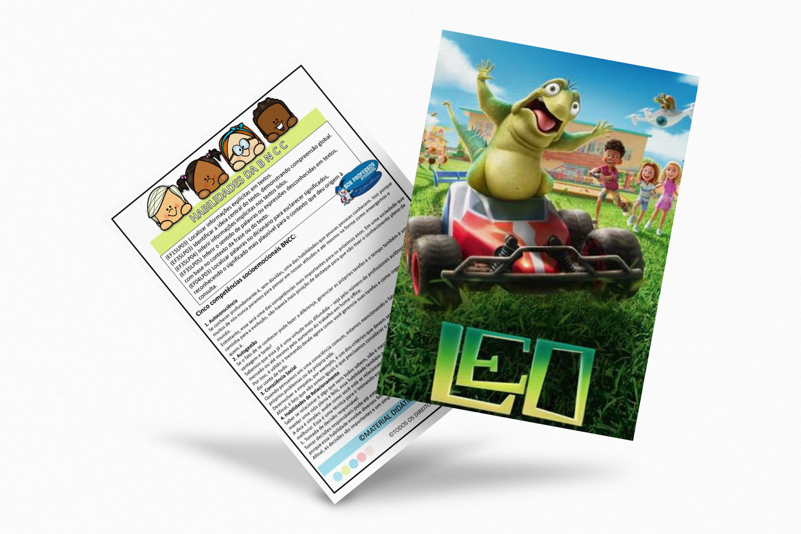 Atividades de interpretação de texto e socioemocionais do Filme Leo