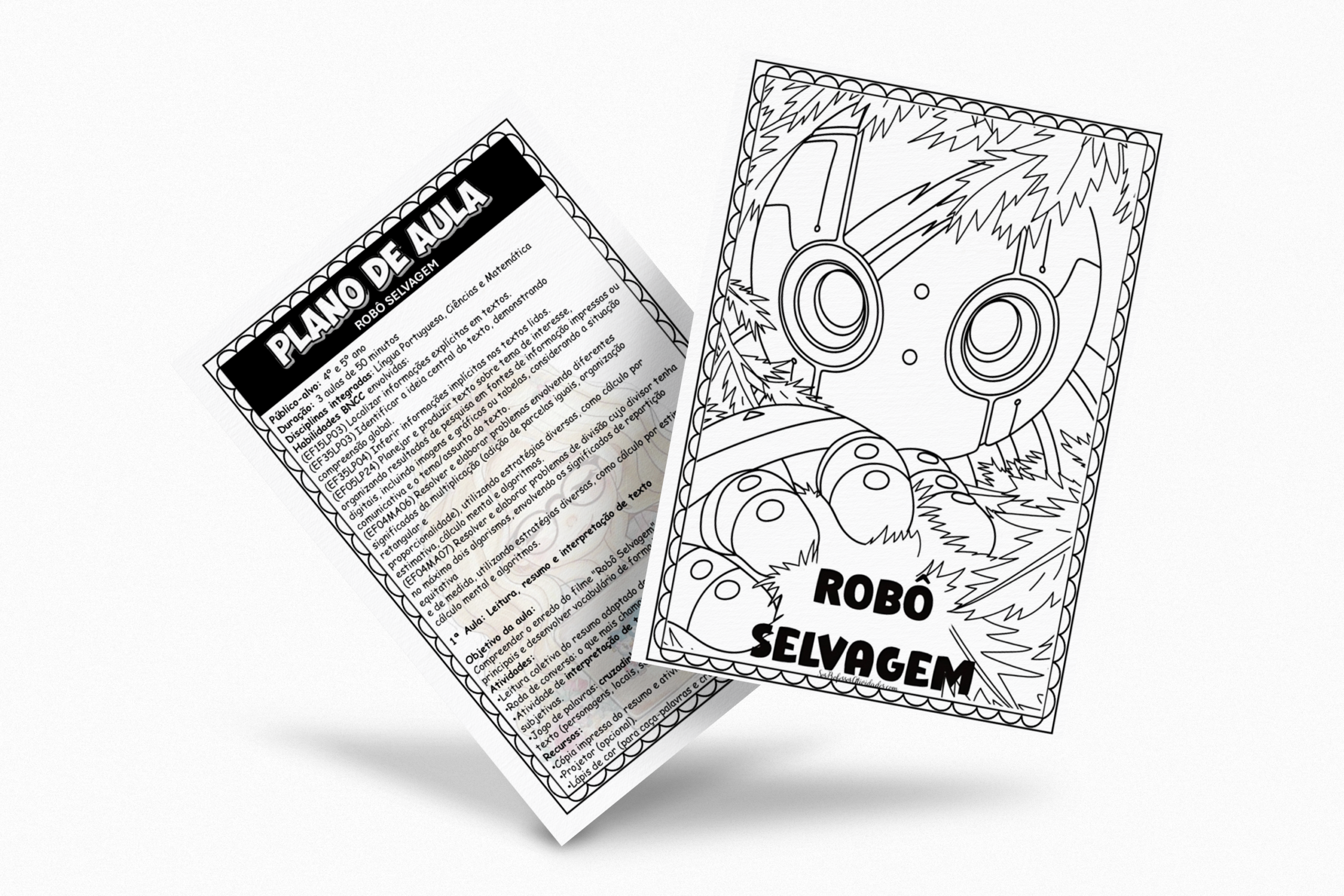 Plano de aula interdisciplinar do Filme Robô Selvagem